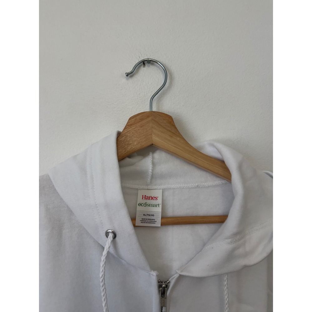 Hanes Men's Basic Zip-Up Jacket – White – Size XL – NWT - Picture 2 of 4